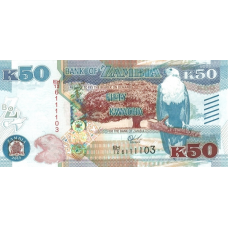 P60 Zambia - 50 Kwacha Year 2015